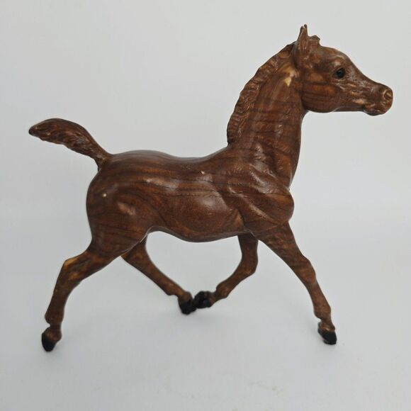 Breyer Vintage 1970s Running Foal Woodgrain - Picture 1 of 12